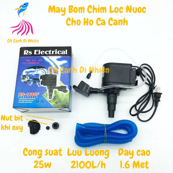 Máy bơm nước risheng rs 1680f bơm wp 7200 5300, bơm aq 4500 5500 dành cho hồ cảnh