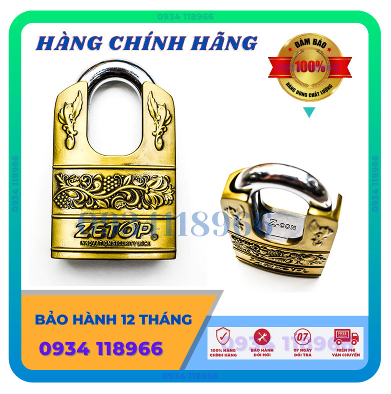 Ổ khóa cửa hợp kim chống gỉ - 60mm- BH 12 tháng