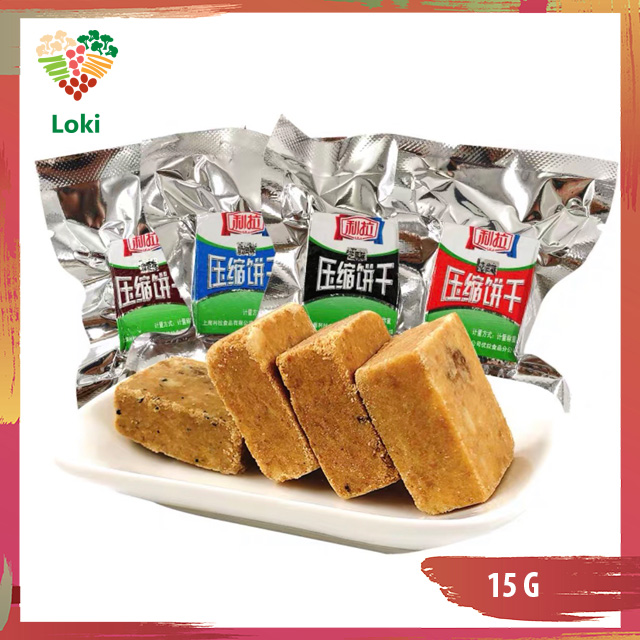 Combo 11 cái Lương khô Giảm Cân mini 11 vị (Thịt - Mè Đen - Lạc - Sữa - Hành - Trà xanh)