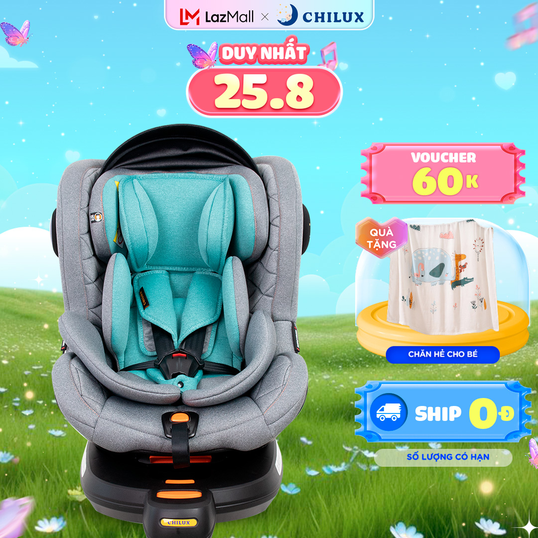 Ghế ngồi ô tô CHILUX SAFE 360 cao cấp cho bé sơ sinh - An toàn, tiện lợi đồng hành cùng bé trên mọi nẻo đường