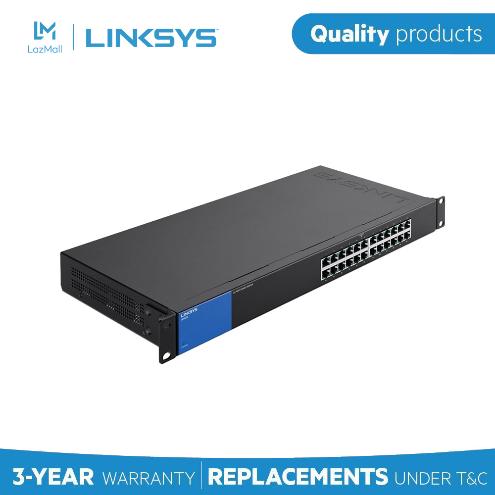 Switch linksys lgs124 24-port business gigabit - hãng phân phối chính thức