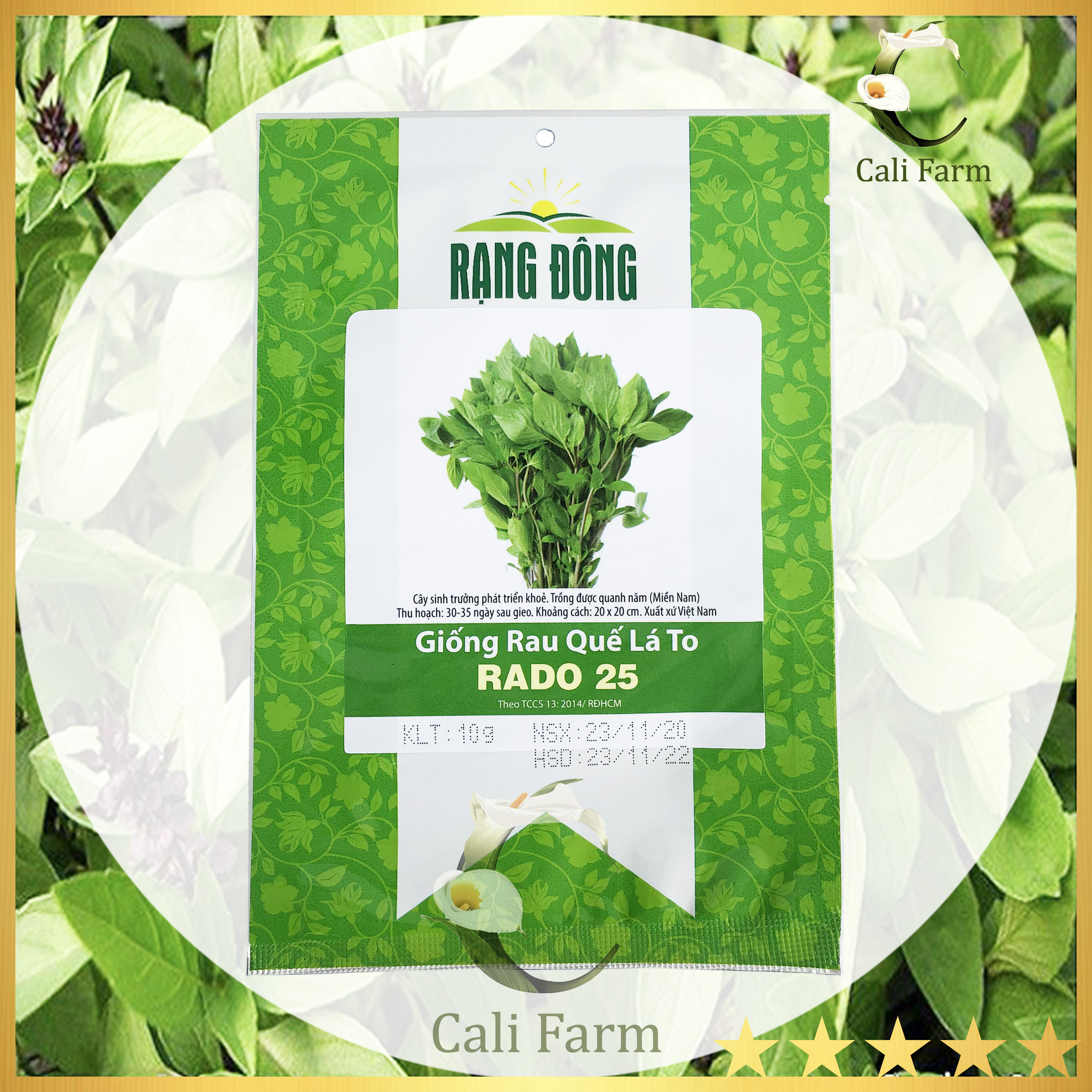 Hạt Giống Rau Húng Quế Rado 25