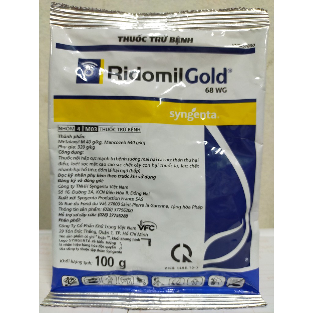 RIDOMIL GOLD trị vàng lá, thối lá , nấm khuẩn trên hoa-cây cảnh - Hiệu quả nhanh sau 1-2 lần đầu sử dụng