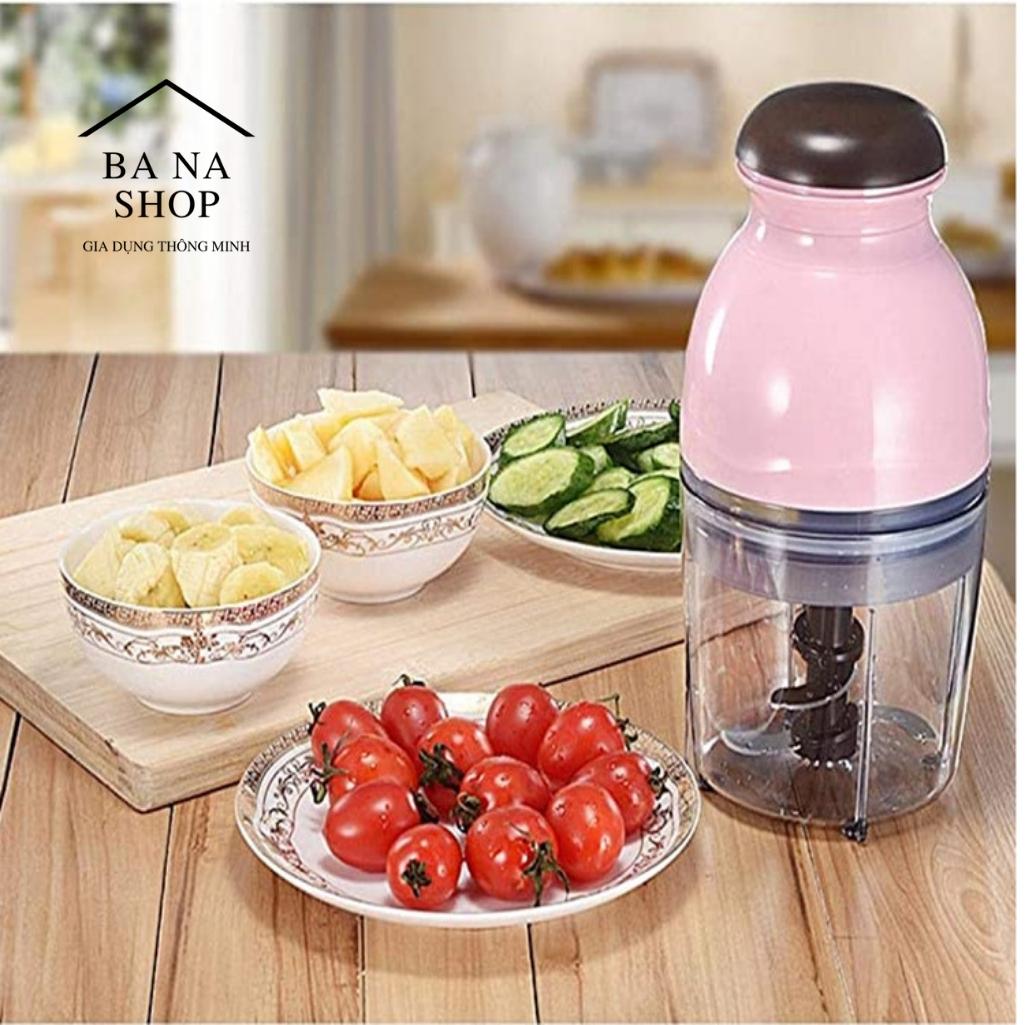 Máy xay mini đa năng OSAKA đầu dẹt - Máy xay sinh tố OSAKA - Máy xay tỏi ớt mini - Máy Xay Inox 304 2L Cao Cấp