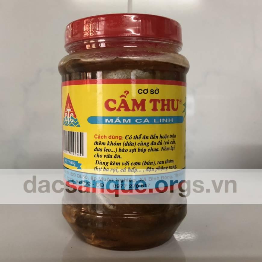 Mắm cá linh cẩm thu hủ 550gr