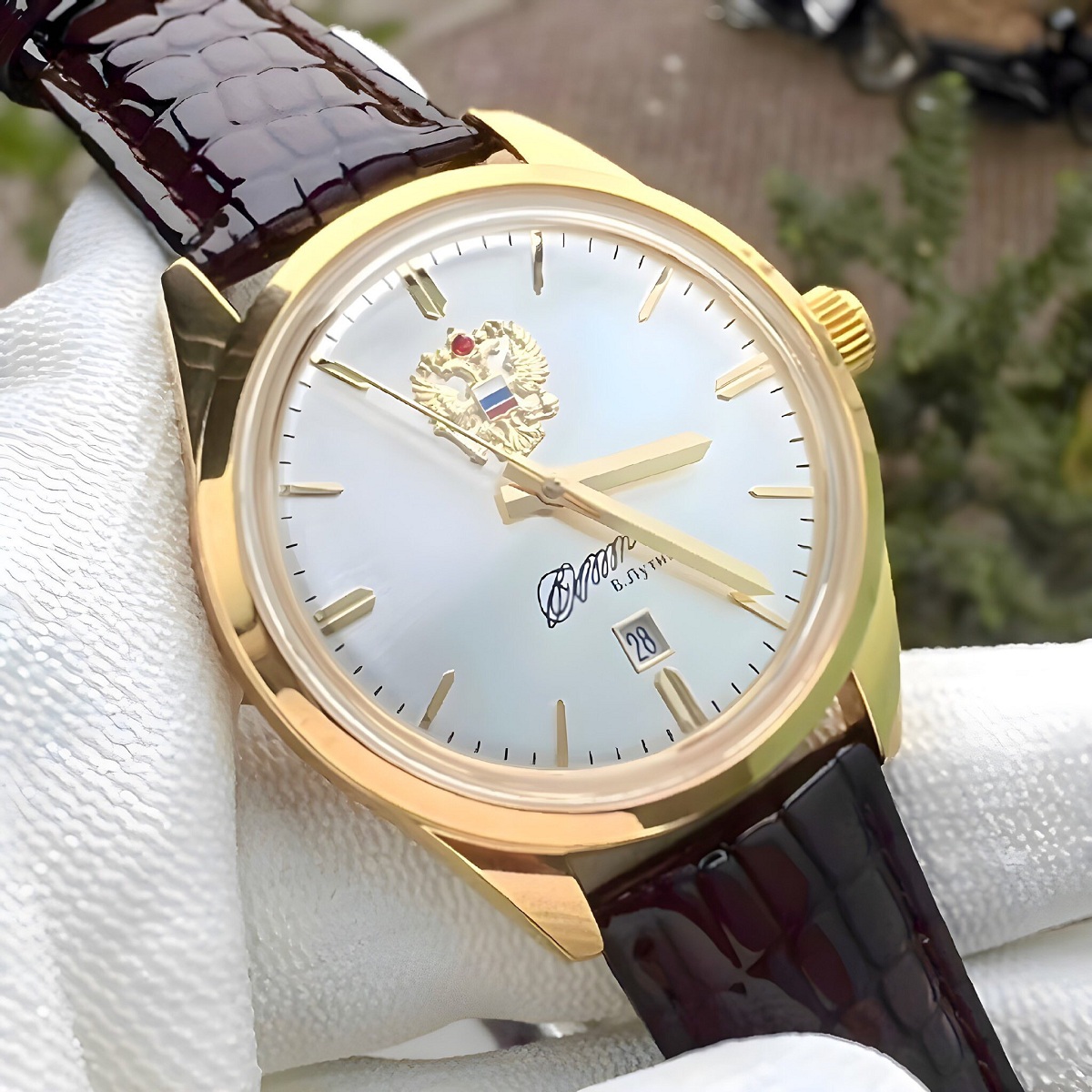 Đồng hồ nam cơ Automatic Nga Poljot máy Nhật dây da cao cấp