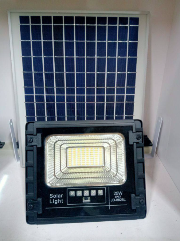 Đèn pha năng lượng măt trời jindian 25w jd-8825l đèn năng lượng mặt trời jd 25w đèn nlmt jd 25w