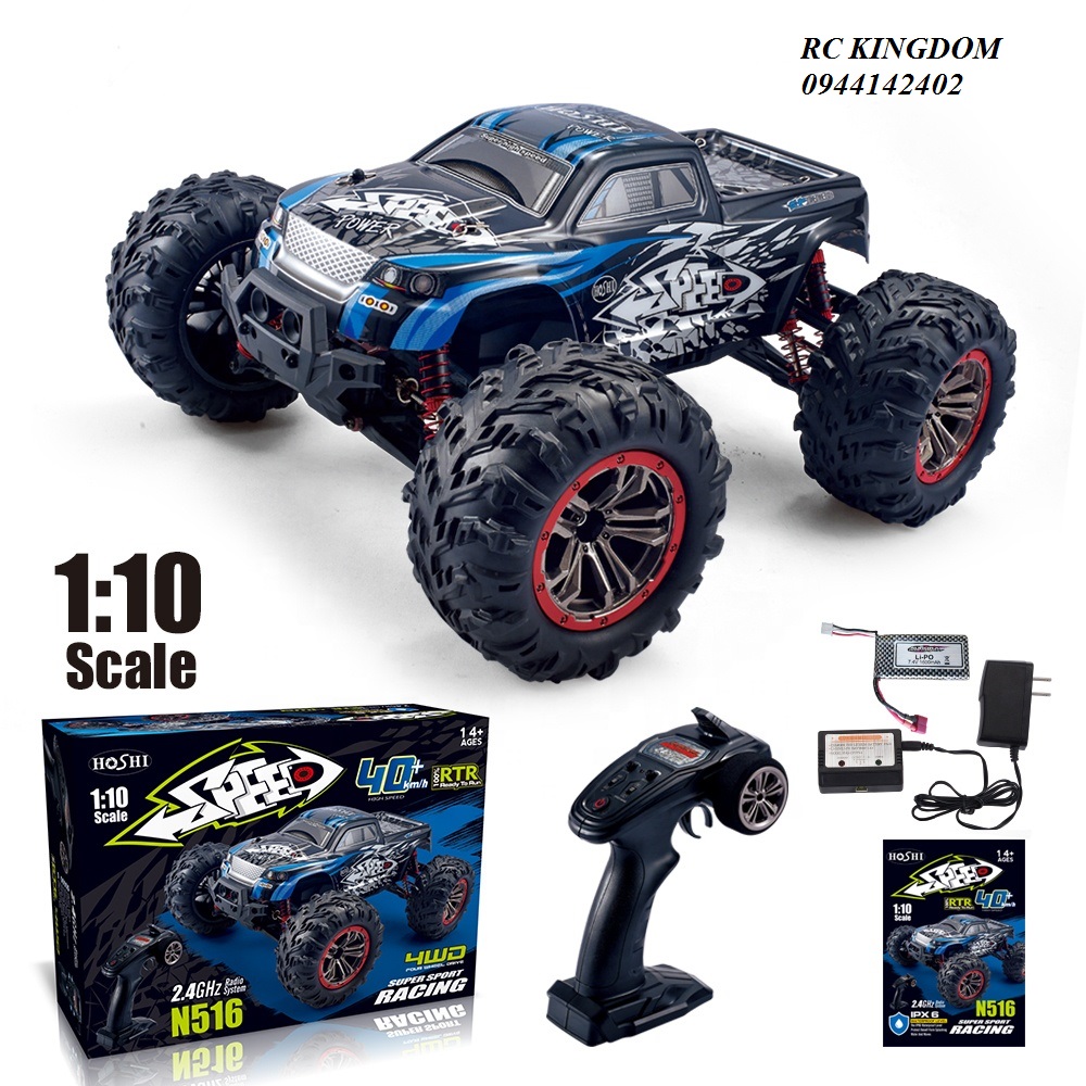 Xinlehong9125 HoshiN516 1/10 2.4G 2 cầu 4WD RC- Xe ô tô địa hình điều khiển từ xa tốc độ cao monster truck