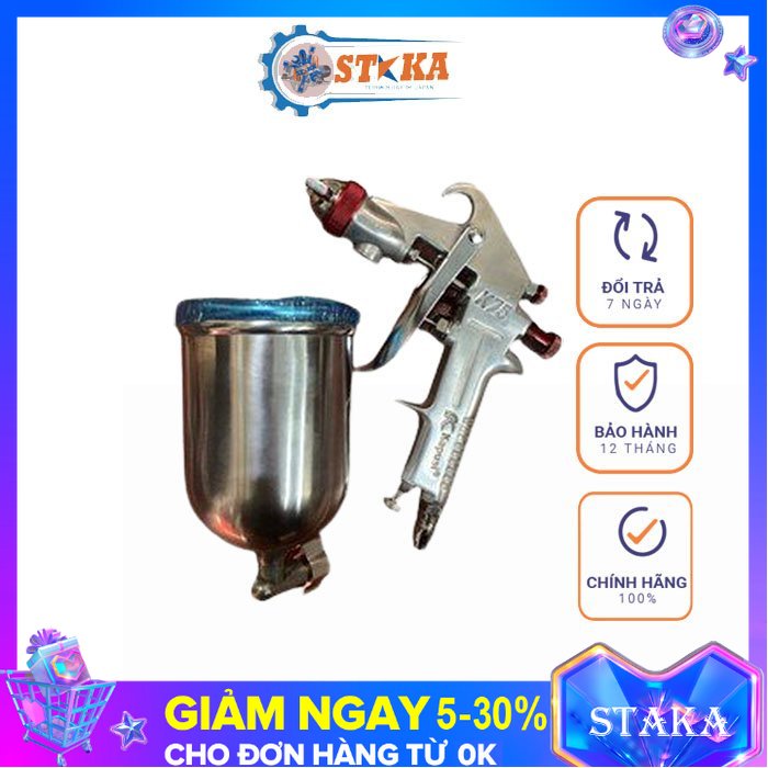 Máy súng phun sơn cầm tay k75g kapusi japan, hàng nhật nội địa chính hãng, béc phun sơn k710g k-4016