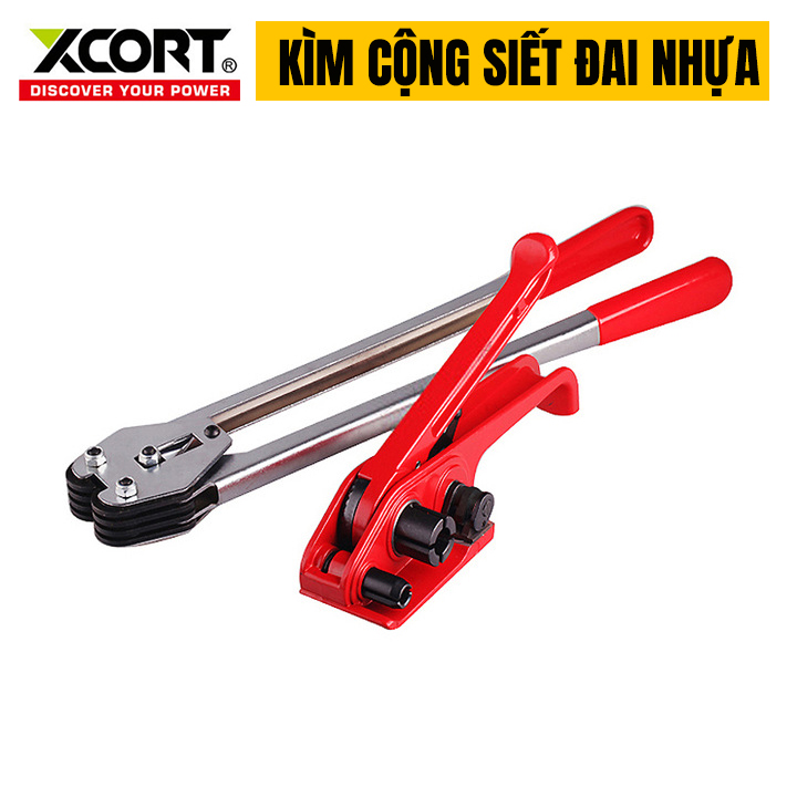 Dụng cụ siết dây đai-Dụng cụ kẹp đai-Bộ đầy đủ bao gồm kìm kẹp bọ và Dụng cụ căng siết