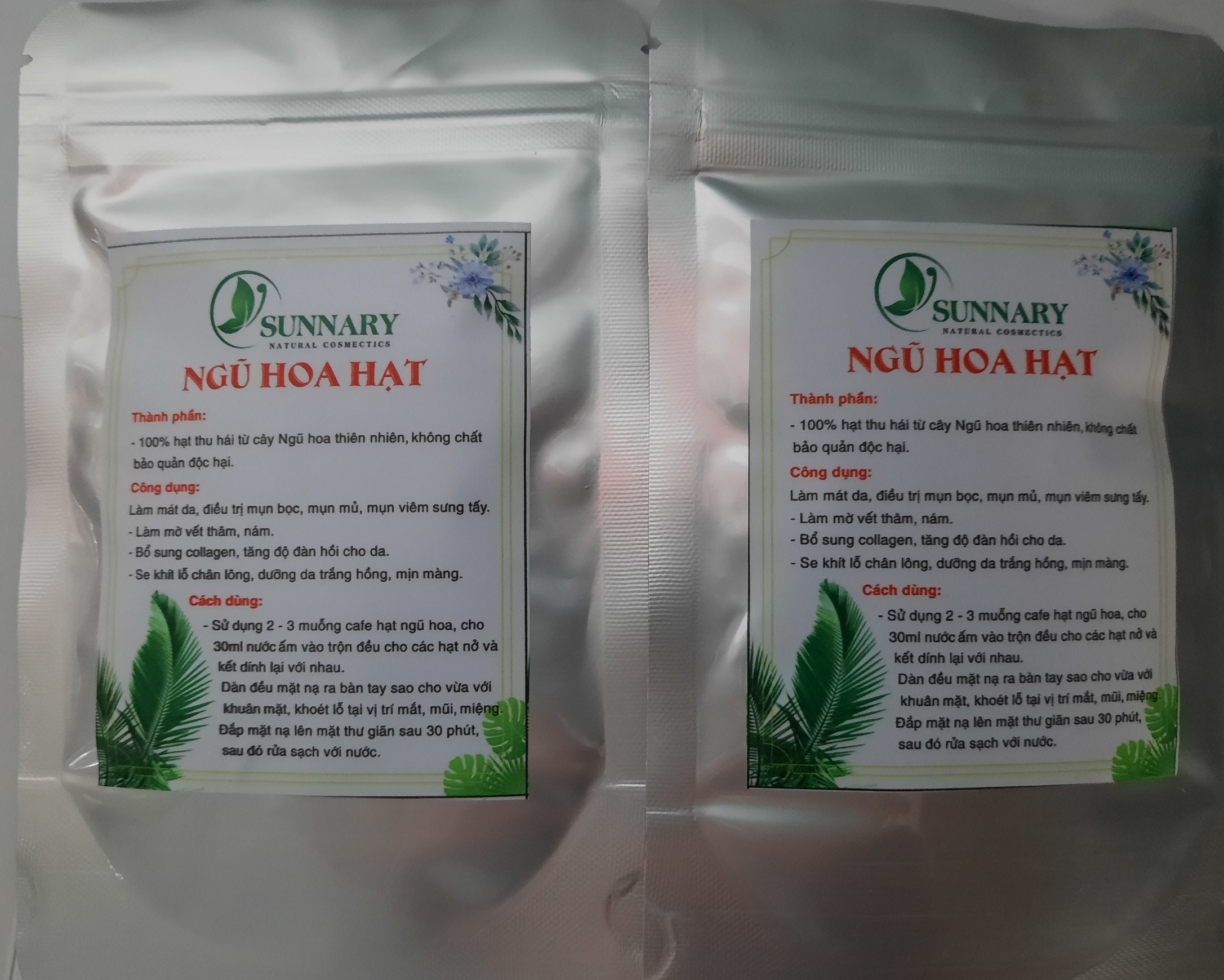 [HCM]Mat nạ ngũ hoa hat dương da 100gr