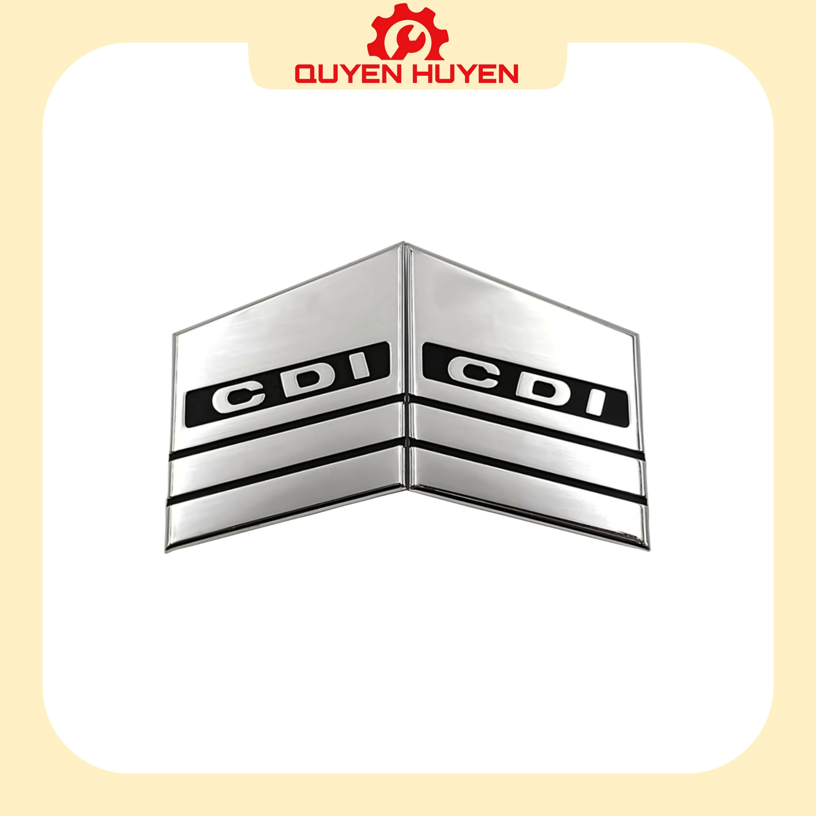 Tem chữ cdi - chính hãng honda - tem dải yếm xe dream - cặp ốp cdi gắn yếm
