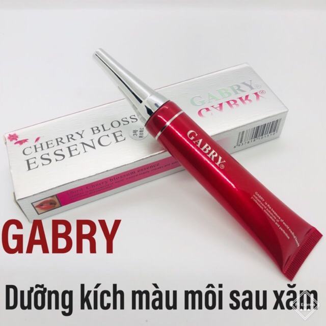 Dưỡng Kích Màu Môi Sau Xăm GABRY Màu Đỏ Cam Hồng Loại 1