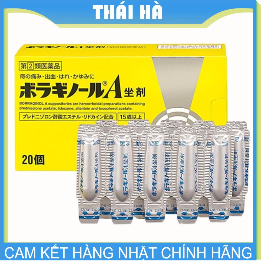 Viên ĐẶT Trĩ Chữ A Boraginol 20 Viên Nhật Bản