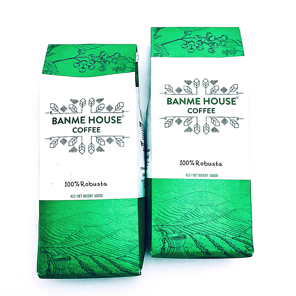 500gr cà phê nguyên chất 100% robusta