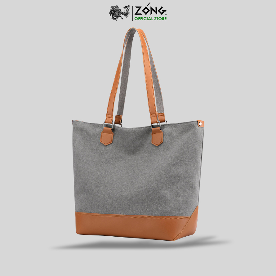 Túi xách tote vải canvas vintage nữ cao cấp, đế da sang trọng – KVKY 1593