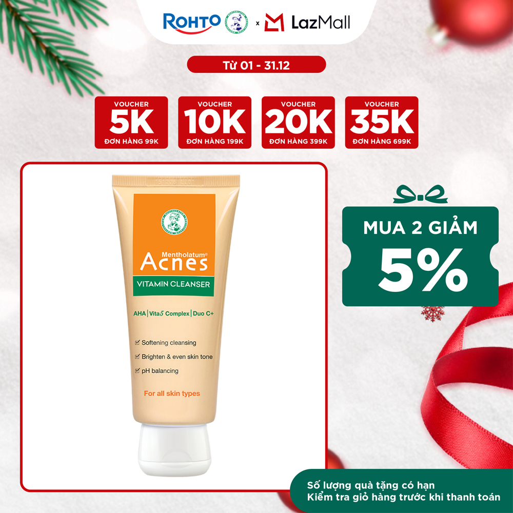  Kem rửa mặt VITAMIN ACNES VITAMIN Cleanser 100g 