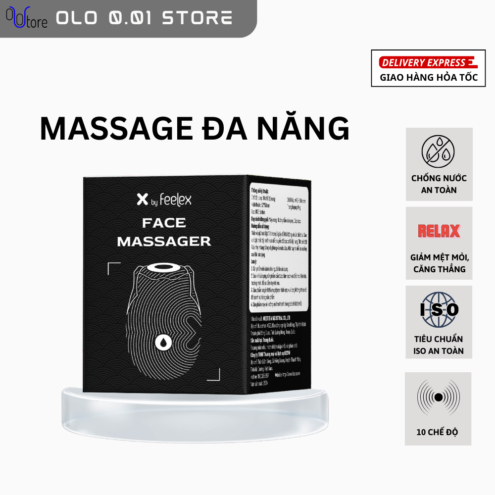 Máy massage Face Feelex 10 chế độ, máy massage đa năng tiện lợi