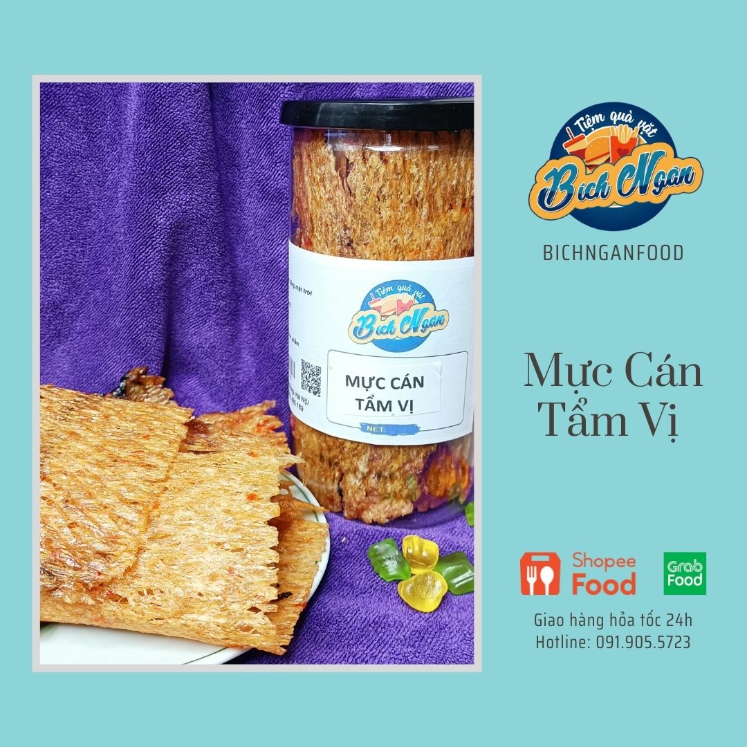 200g mực cán tẩm gia vị 🌈đặc sản nha trang🌈 ngon ngất ngây
