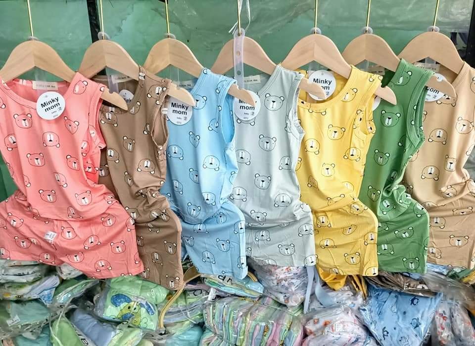 Bộ thun lạnh Minky MomBa Lỗ Cho Bé, Mềm mịn, Thấm Mồ Hôi ,Co Giãn Tốt| ẢNH VÀ VIDEO SHOP TỰ CHỤP, hình nhỏ trên áo ngẫu nhiên| 6-17KG|