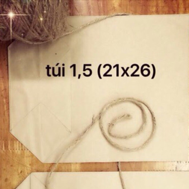 100 túi giấy xi măng 15lit - size 21 x26