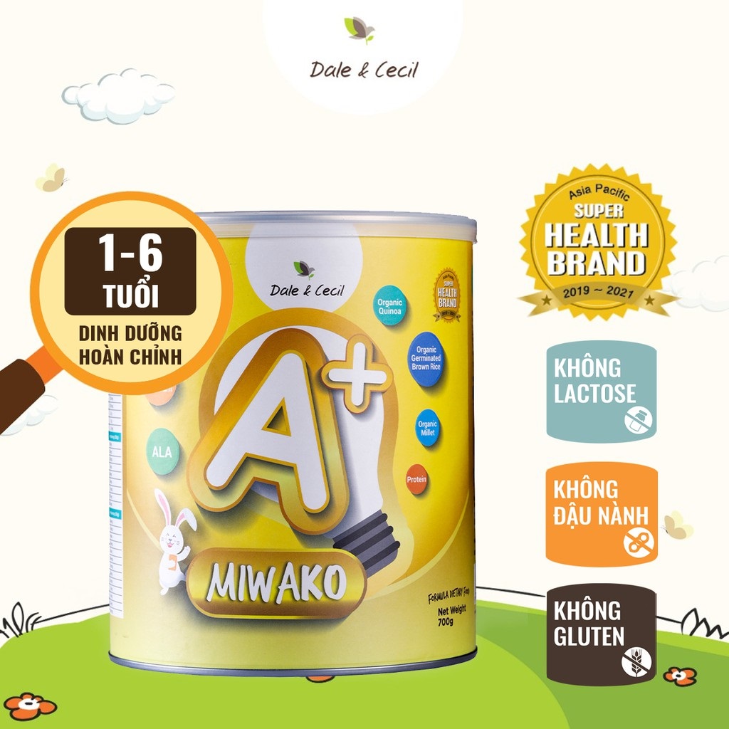 Sữa Miwako A+ Vị Vani Hộp 700gr, Bổ Sung Dinh Dưỡng Hoàn Chỉnh Cho Bé, Phát Triển Trí Não, Đề Kháng Khỏe - Miwako Việt Nam - 5