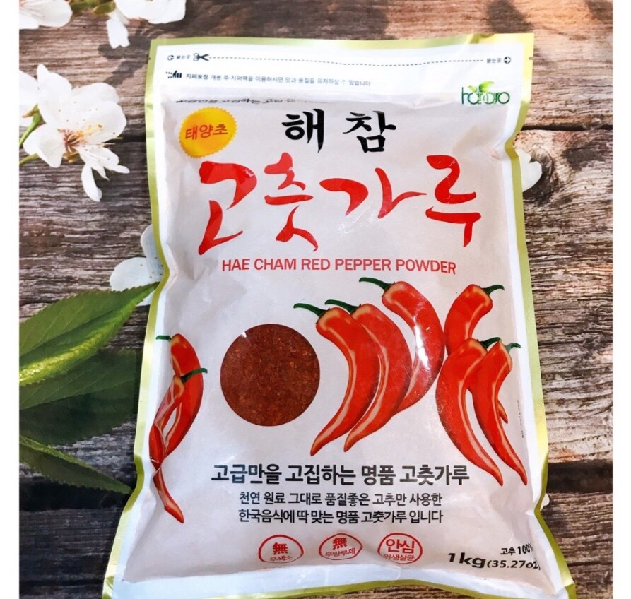 Ớt bột Thượng Hạng Hàn Quốc Hanaro 1 KG làm Kim Chi và gia vị món ăn