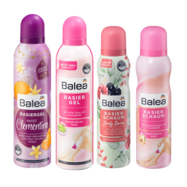 Bọt - Gel Cạo Lông các loại Balea