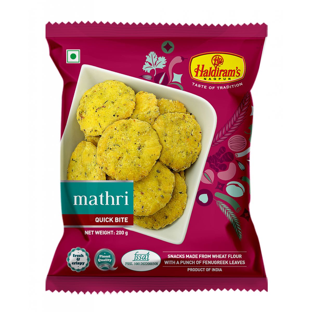 Haldiram - Mathri - Indian Snack - Haldiram's Mathri