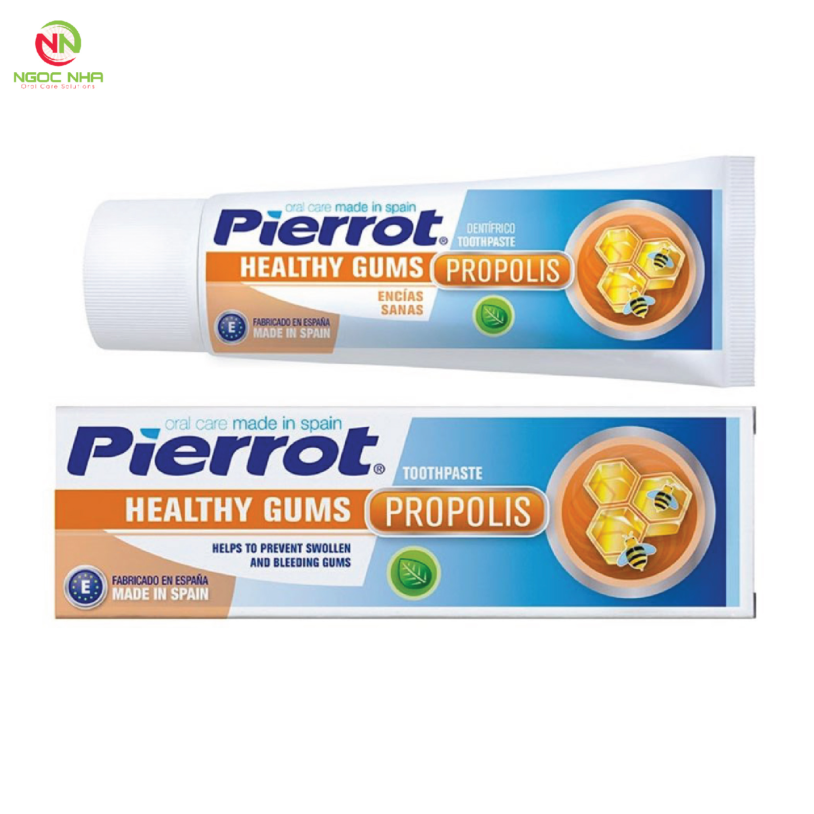 Kem đánh răng keo ong chắc khỏe nướu Pierrot/ Tây Ban Nha