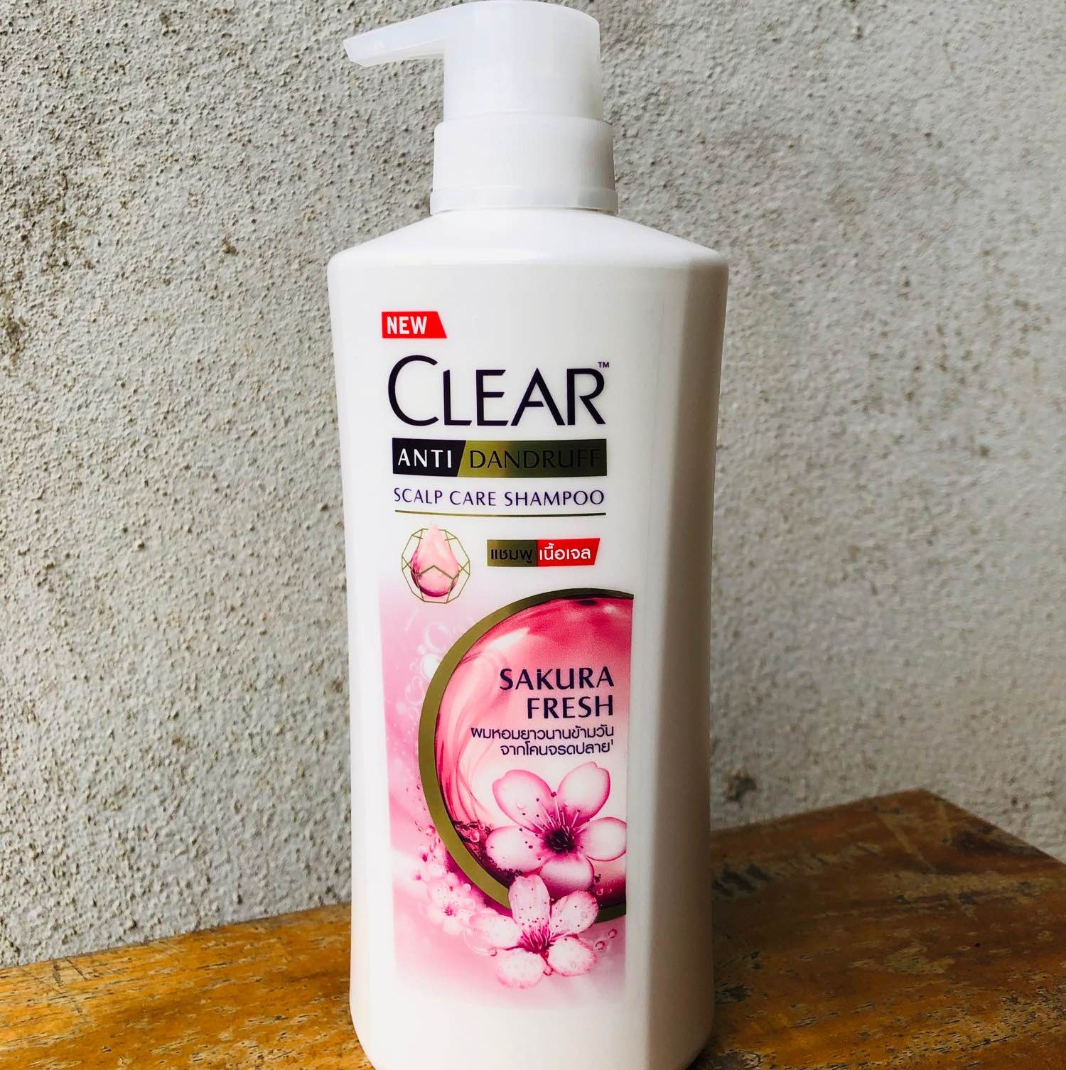 Dầu gội clear men/ bạc hà & hoa anh đào thái lan mẫu mới