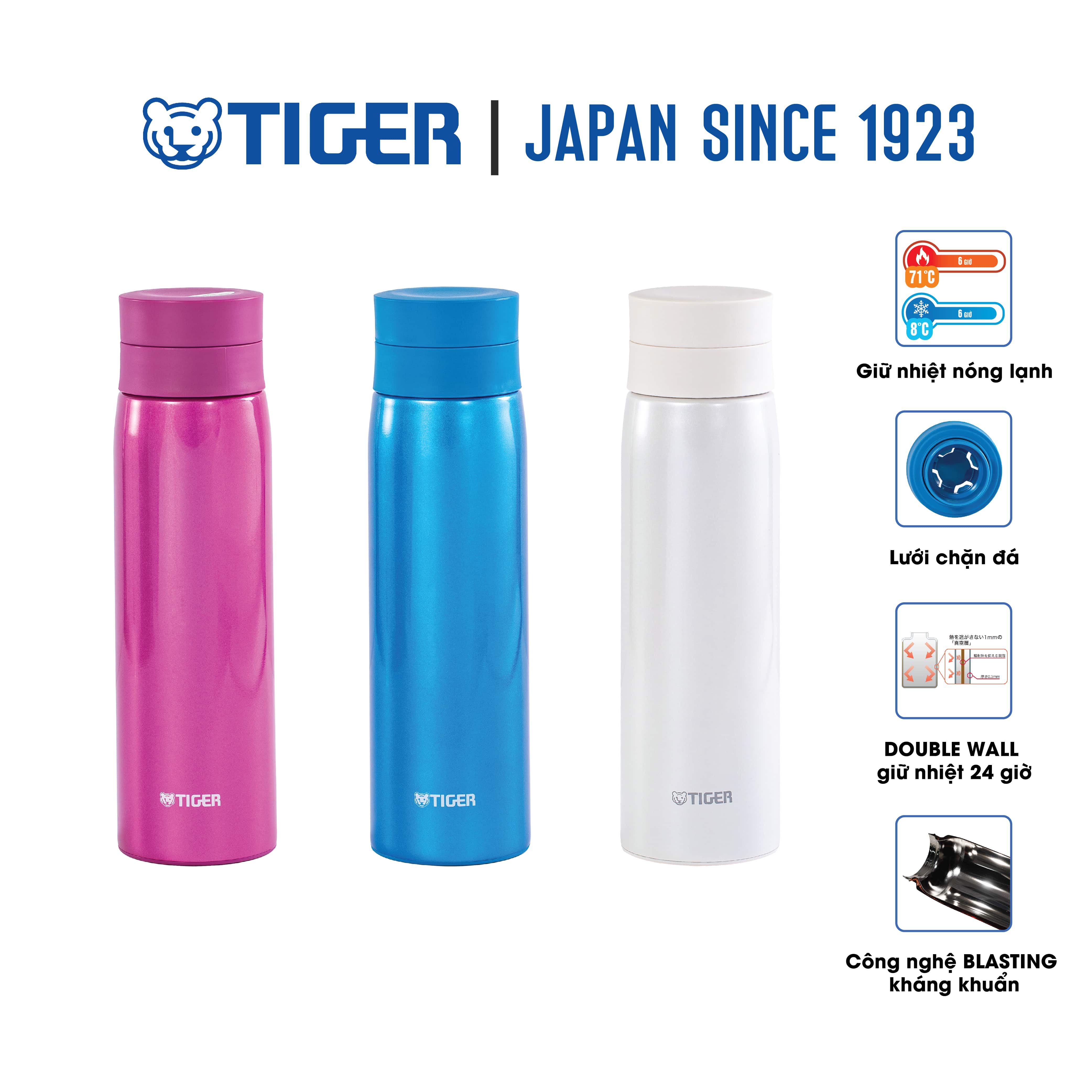 Bình giữ nhiệt lưỡng tính Tiger MCY-A050