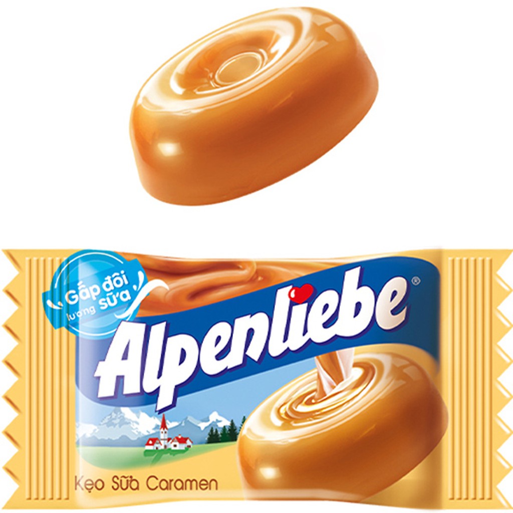 Dùng thử1 viên kẹo kẹo Alpenliebe vị ngẫu nhiên
