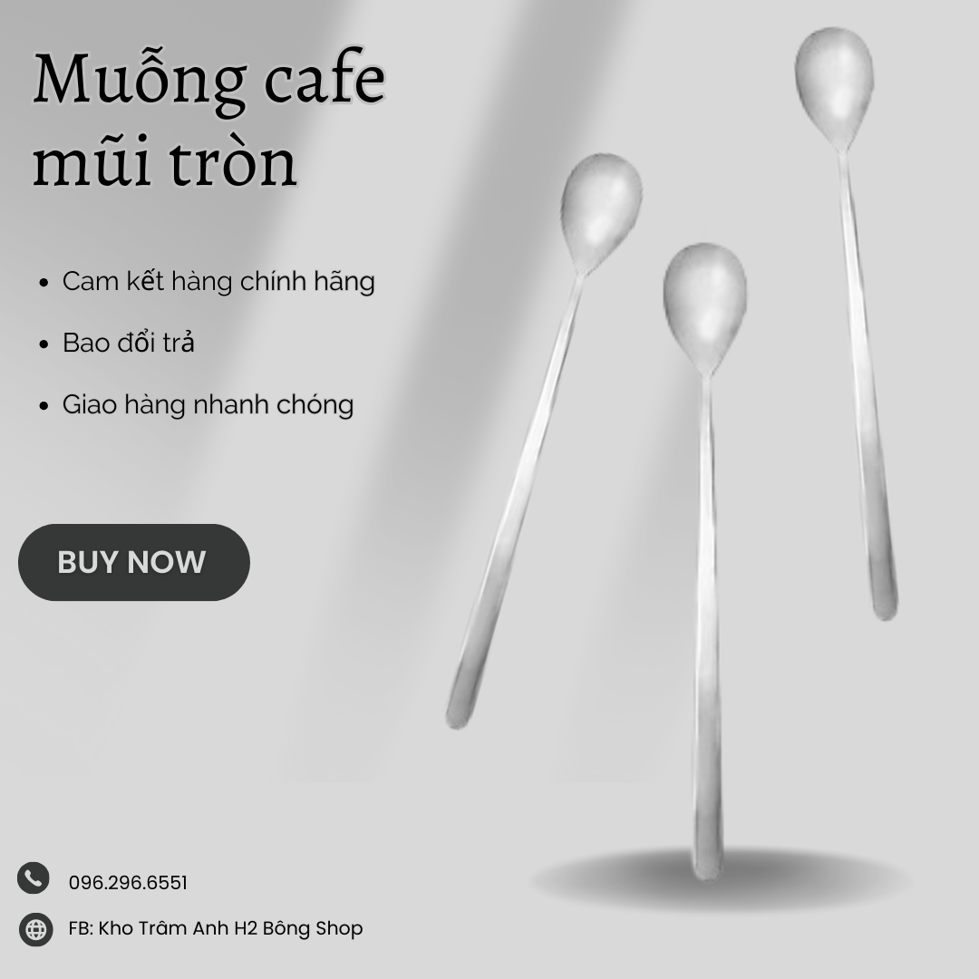 Set 10 cái muỗng cafe inox - giá siêu hời