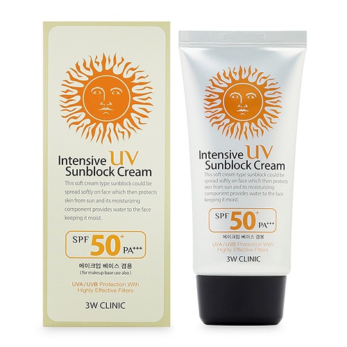 Kem chống nắng 3W CLINIC Intensive UV SPF 50 + Pa+++ 70 ml