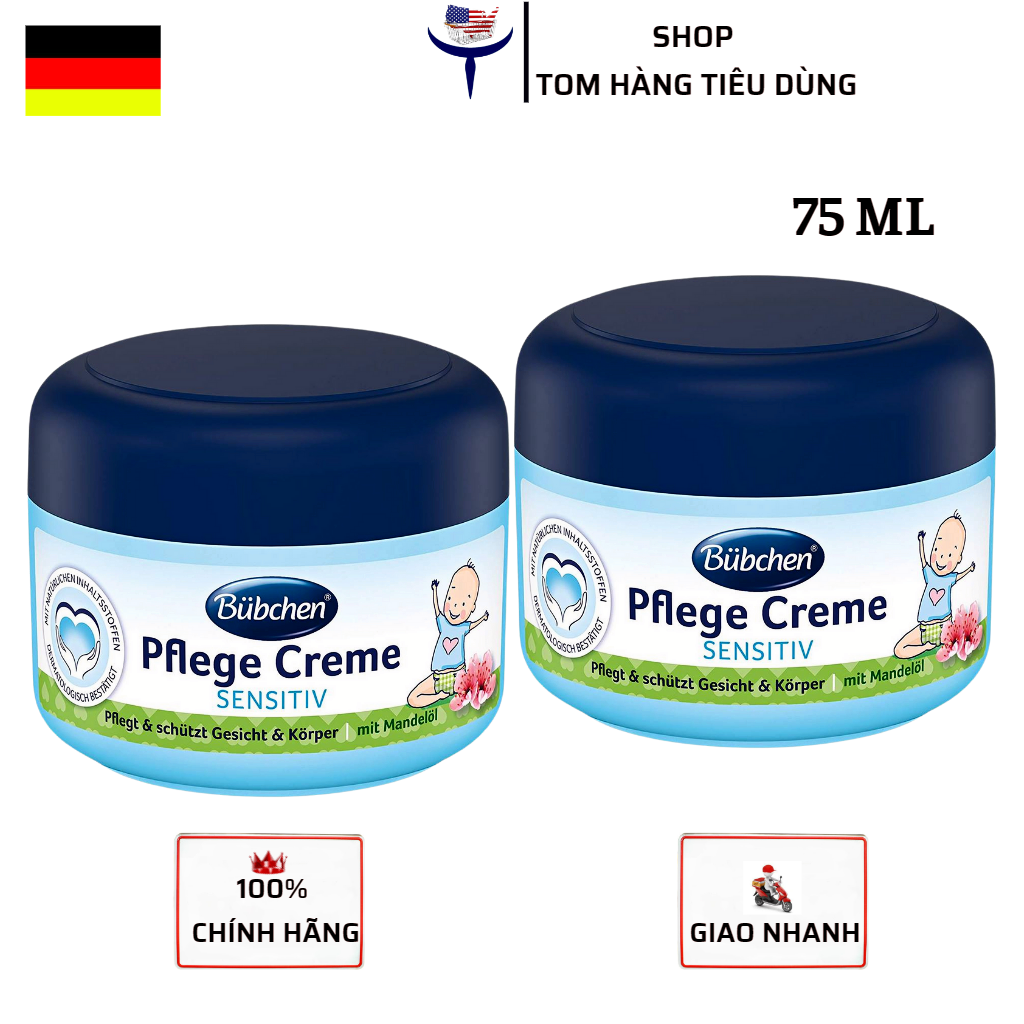Kem dưỡng da Bubchen Pflege Creme Sensitiv cho bé 75ml