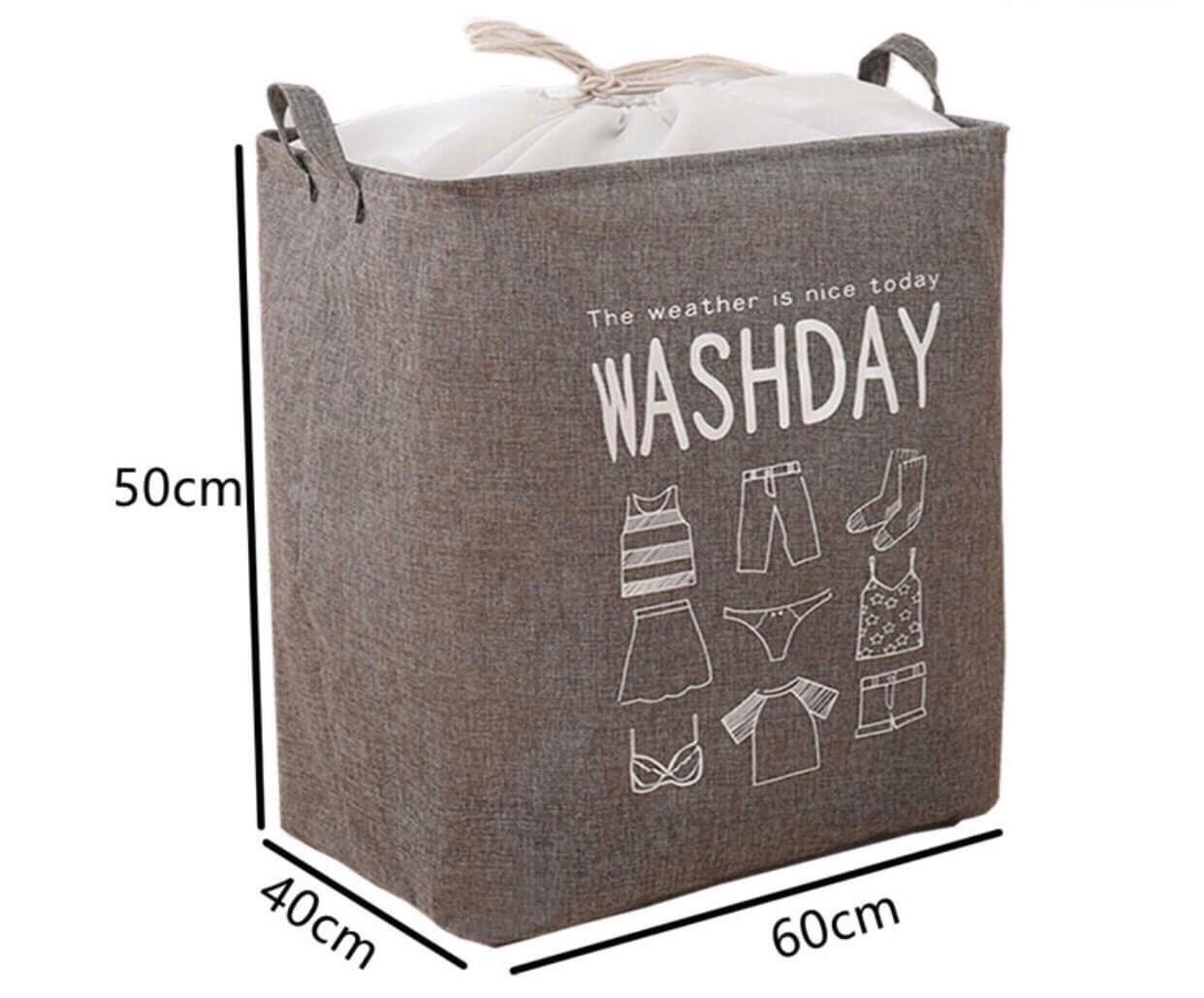 GIỎ ĐỰNG ĐỒ WASHDAY.Giỏ đựng đồ bằng vải, giỏ đựng đồ có thể xếp lại, giỏ đựng đồ có thể giặt, giỏ đựng đồ không thấm nước, giỏ đựng đồ giặt ủi, Giỏ đựng đồ chơi