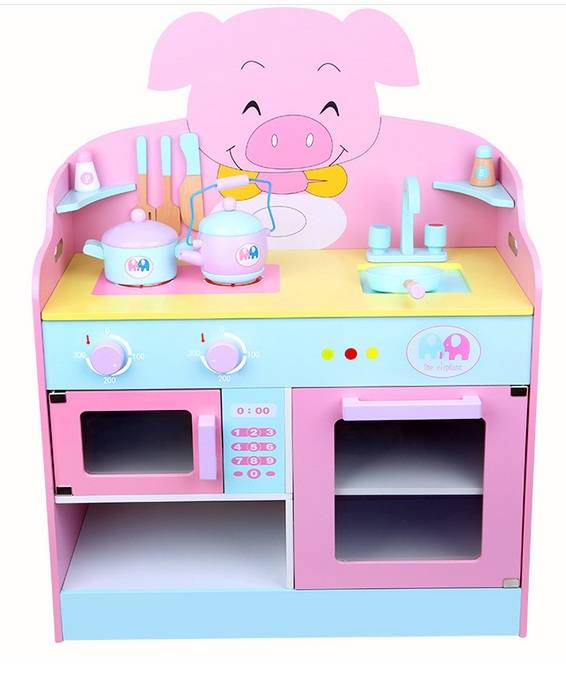 Bộ đồ chơi gỗ nấu ăn bếp heo con cho bé GB1001 | Lazada.vn