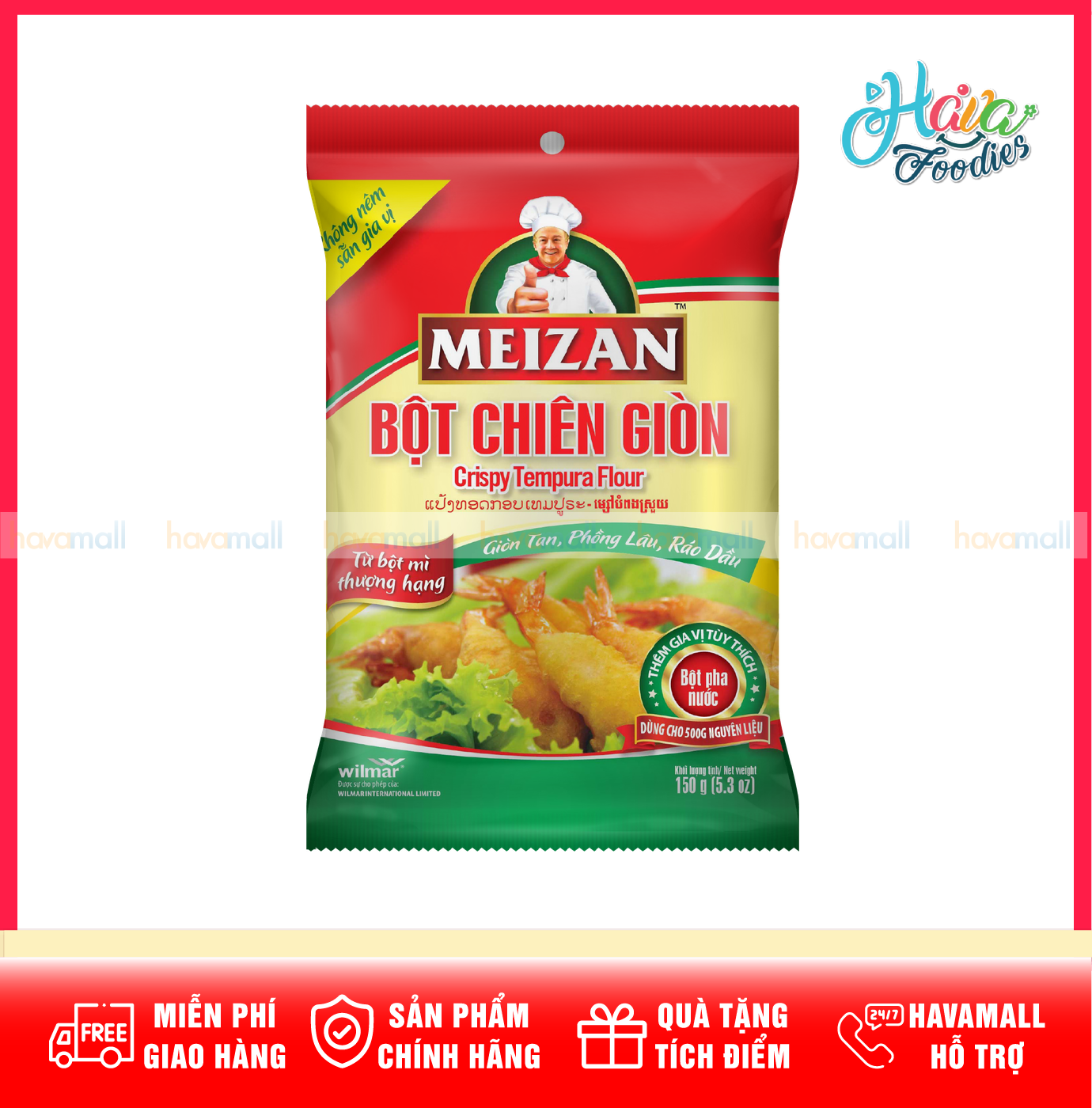 Bột Chiên Giòn Meizan Gói 150g – Meizan Crispy Tempura Flour 150g
