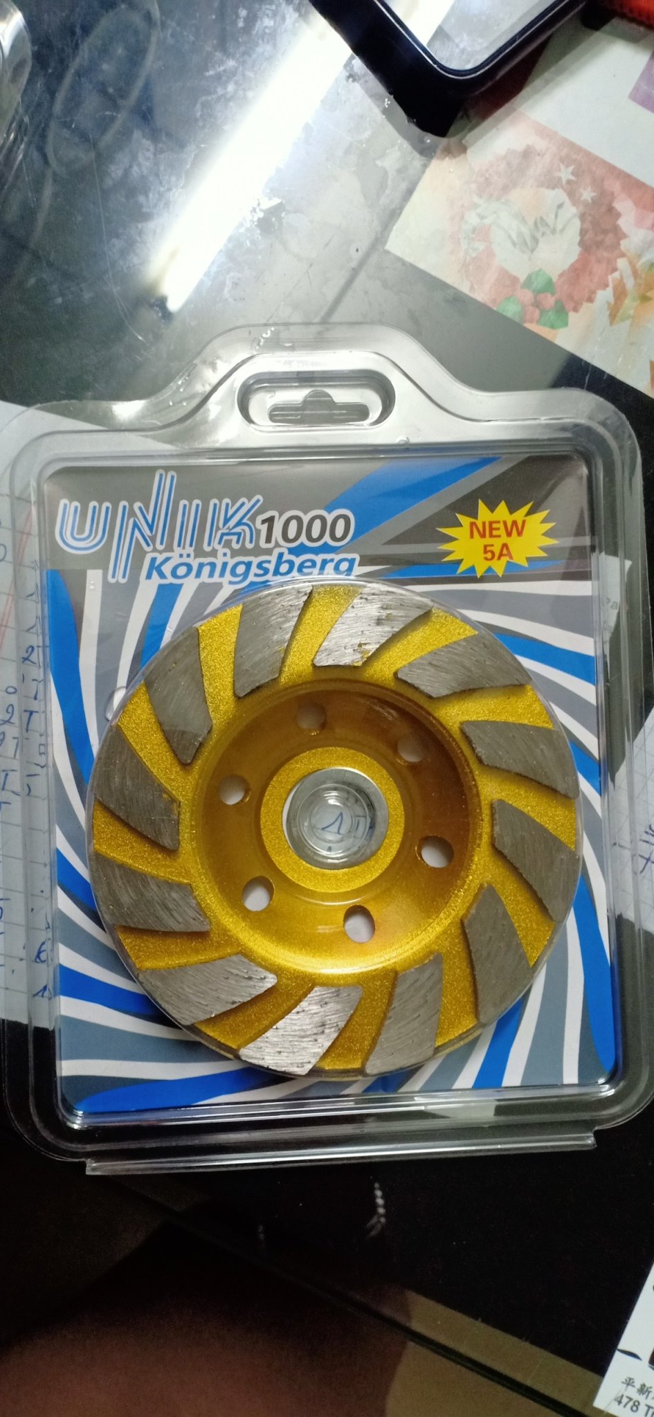 Chén mài bê tông chén mài đá unik 100mm