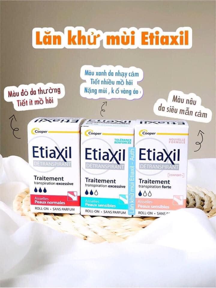 Lăn Khử Mùi Etiaxil Ngăn Ngừa Hôi Nách, giảm tiết mồ hôi 15ml