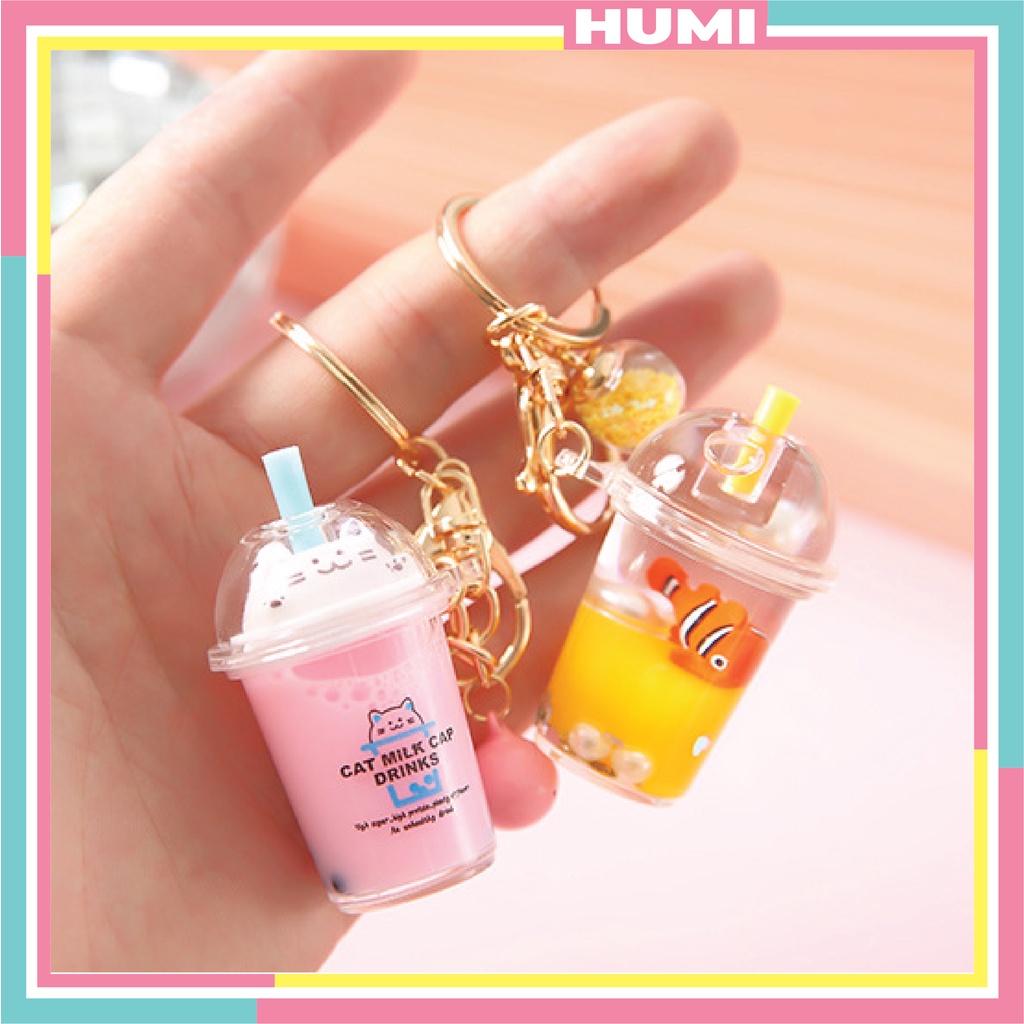 Móc Khóa Trà Sữa Cute Đa Năng Nhiều Màu Đa Dạng Mẫu - HUMI