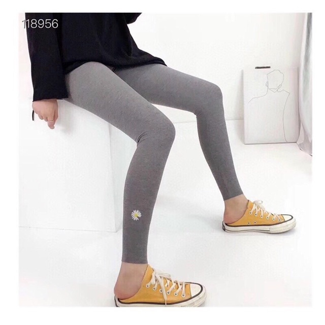 Quần legging hoa cúc freesz 40-58kg
