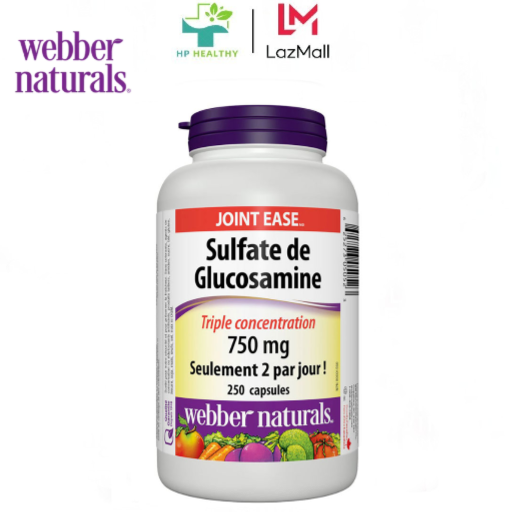Viên uống hỗ trợ xương khớp Webber Naturals Glucosamine Sulfate Triple
