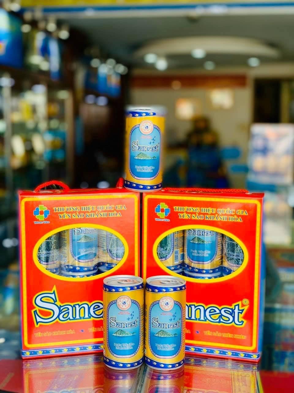 Nước yến sào khánh hòa sanest lon 190ml, hộp 6 lon