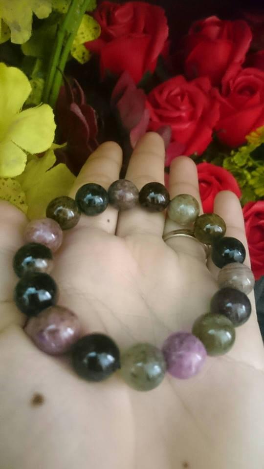 [HCM]Xưởng Đá Tự Nhiên G.F.H - Vòng tay đá Tourmaline đa sắc cao cấp 100% tự nhiên không qua xử lý