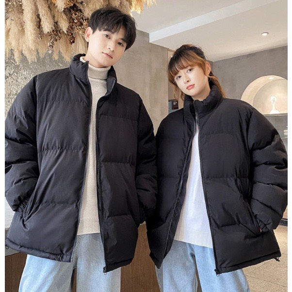 Áo Khoác Unisex, Áo Khoác Phao Nam Nữ Hàng Trần Bông 3 Lớp Dày Dặn Phong Cách Hàn