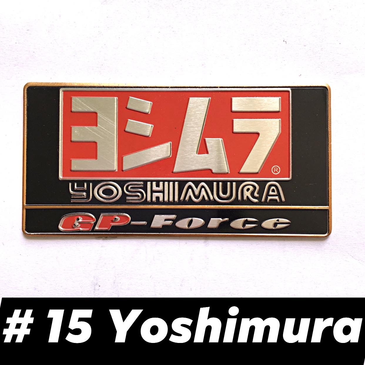 Tem nhôm dán pô  xe ống xả Yoshimura tem nhôm #15