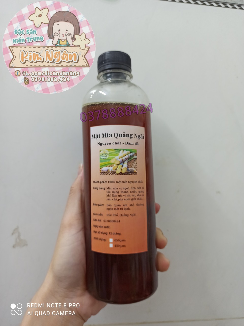 [HCM]Mật mía Quảng Ngãi 650g