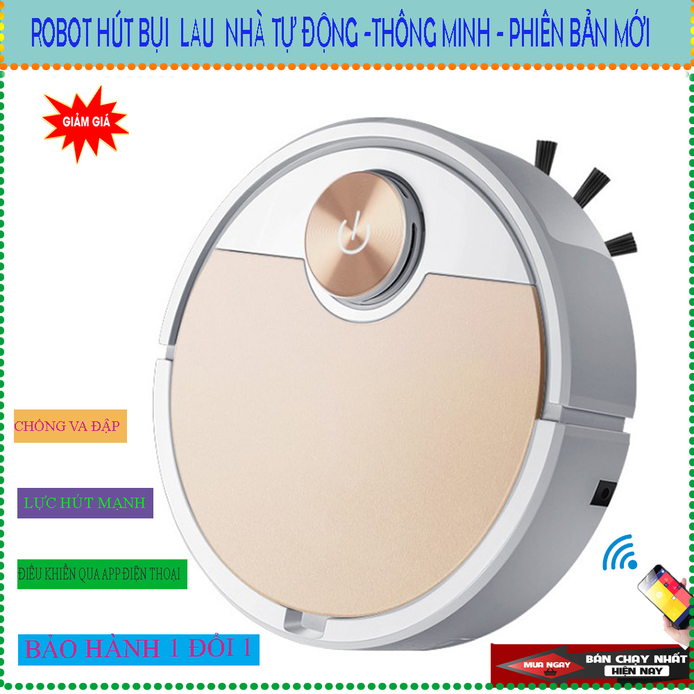 sản phẩm máy hút bụi lau nhà,robot hút bụi thông minh điều khiển qua app điện ,hút bụi lau nhà thông minh cao cấp,bảo hành 1 đổi 1